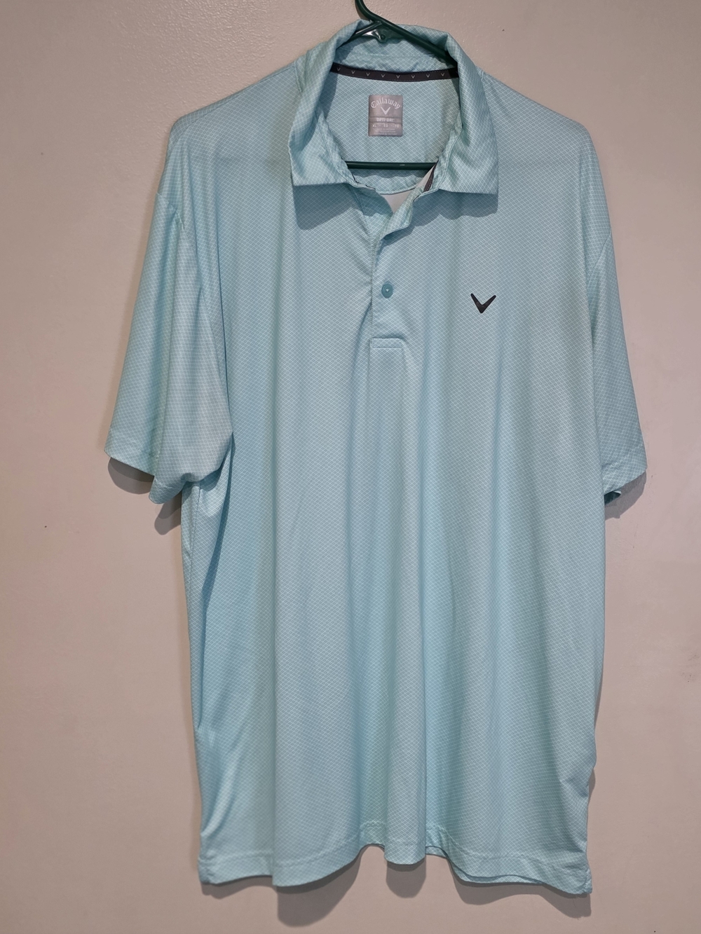Callaway Men's Light Blue Performance Polo Shirt Golf Opti-Dri XL
